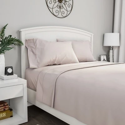 Hastings Home Twin XL Size Brushed Microfiber 3 Piece Bed Sheet And Linen Set With Stain Resistant Fitted And Flat Sheets - Beige 1 Hastings Home Twin XL Size Brushed Microfiber 3 Piece Bed Sheet And Linen Set With Stain Resistant Fitted And Flat Sheets - Beige