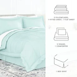 Essential Bed In A Bag Comforter Bedding Set, Ultra Soft, Machine Washable - Becky Cameron (8 Piece Set) -Bedding Store GUEST 76f5cf5a bcea 4a94 ab79 d77c0989c144