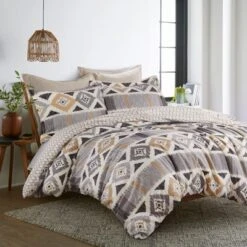 Santa Fe Duvet Set - Grey, Cream & Tan - Levtex Home -Bedding Store GUEST 777d9b28 b251 4574 ac68 2c9e3d188885