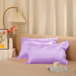 Unique Bargains Satin Soft Hair And Skin Envelope Closure Pillowcase 2 Pcs -Bedding Store GUEST 796da550 0439 45c5 841b 43e3b66908c8
