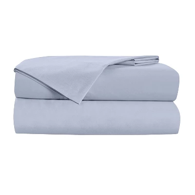 King 300 Thread Count Clean Performance Solid Sheet Set Blue - Sealy 2 King 300 Thread Count Clean Performance Solid Sheet Set Blue - Sealy - Image 2