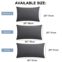 PiccoCasa 2Pcs Brushed Pillowcases Washed Microfiber Envelope Closure -Bedding Store GUEST 7ecb76a1 32f2 4e9c 97e0 33012068d4c8