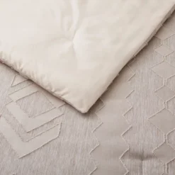 Peace Nest 3 Piece Year-Round Warmth Geometric Clipped Comforter Set Soft Microfiber -Bedding Store GUEST 80eab014 a18d 443e 9571 8b91e214f272
