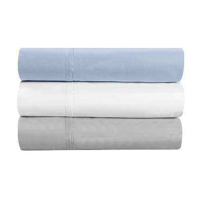 King 300 Thread Count Clean Performance Solid Sheet Set Blue - Sealy 7 King 300 Thread Count Clean Performance Solid Sheet Set Blue - Sealy - Image 7