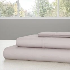Hastings Home 3PC Microfiber Twin Sheet Set, Beige