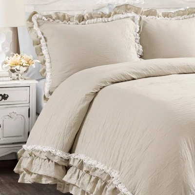 Ella Lace Ruffle Comforter Set - Lush Décor 2 Ella Lace Ruffle Comforter Set - Lush Décor - Image 2