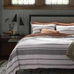 Cotton Woven Stripe Duvet Cover & Sham Set - Threshold™ -Bedding Store GUEST 8908869e 1b2b 4f9a a18e 2d0375467cbe