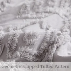 Cotton Chenille Duvet Cover Set, 3PCS Boho Geometric Chenille Clipped Jacquard Farmhouse Duvet Cover Set 8 Cotton Chenille Duvet Cover Set, 3PCS Boho Geometric Chenille Clipped Jacquard Farmhouse Duvet Cover Set -Bedding Store GUEST 8e046cf8 a323 440b 8d51 2d9b0d9b8611