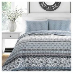 Light Blue Bexley Quilt Set - Stone Cottage®