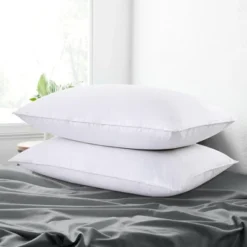 Peace Nest White Goose Down Feather Bed Pillows Set Of 2 11 Peace Nest White Goose Down Feather Bed Pillows Set Of 2 -Bedding Store GUEST 91ada078 180d 4741 8c5c 125647e20b8f