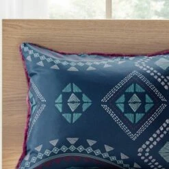 Blair Full/Queen 3pc Reversible Comforter Mini Set Navy/Purple -Bedding Store GUEST 94601100 e5c2 4369 be84 618fd6ab0579