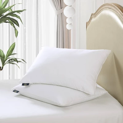 2pk HeiQ Cooling Softy-Around Feather And Down Pillow - Serta 3 2pk HeiQ Cooling Softy-Around Feather And Down Pillow - Serta - Image 3