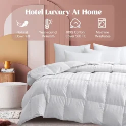 Peace Nest All-season 500 Thread Count Cotton White Goose Feather & Down Comforter Duvet Insert -Bedding Store GUEST 9fd7a953 088a 427c a709 e8d39f08cc5f