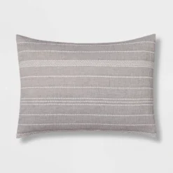 12pc Chambray Matelasse Stripe Comforter & Sheet Bedding Set Gray - Threshold™ -Bedding Store GUEST a6544a0f 31de 47cd 9f24 ae05ba242231