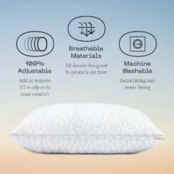 Coop Home Goods The Original - Adjustable Memory Foam Pillow - Greenguard Gold Certified -Bedding Store GUEST aa38f2c0 6493 4d5e b36f ee0fc9f80f32