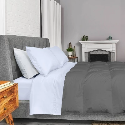 King 300 Thread Count Clean Performance Solid Sheet Set Blue - Sealy 4 King 300 Thread Count Clean Performance Solid Sheet Set Blue - Sealy - Image 4