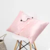 2 Pcs Standard Silk 350TC Gift Set Pillowcase And Eye Cover Pink - PiccoCasa