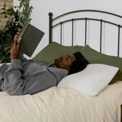 ELuxury Natural Latex Foam Bed Pillow With Cover