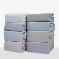 Color Sense Percale Weave Cool & Crisp Cotton-Rich Sheet Set