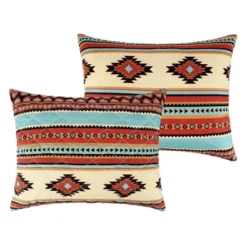 Red Rock Primitive Geometric Motifs Pillow Sham Clay By Greenland Home Fashions -Bedding Store GUEST b227ec07 0c7a 4067 9090 49009825cb7c