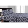 Printed Pattern Extra Deep Pocket 200 GSM Flannel Sheet Set - Tribeca Living