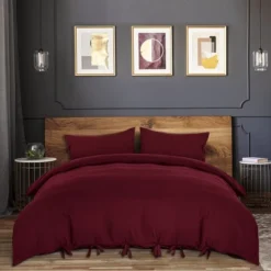 3 Pcs 110gsm Brushed Microfiber Solid Color Bohemian Theme Washable Duvet Cover Bedding Sets - PiccoCasa 8 3 Pcs 110gsm Brushed Microfiber Solid Color Bohemian Theme Washable Duvet Cover Bedding Sets - PiccoCasa -Bedding Store GUEST be91cb0d 5955 4bc1 b7c3 99ac34627601