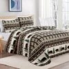 Market & Place Cedar Creek Lodge Plaid Reversible Quilt Set