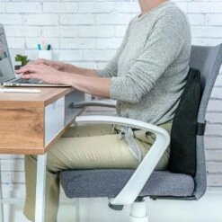 ErgoFoam Lumbar Support Pillow For Chair - Premium Breathable Mesh Back Support For Office Chair - Most Comfortable Lumbar Cushion -Bedding Store GUEST c6a89b18 af77 43c4 ba6a 8cdd095b2f6e