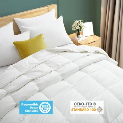 Peace Nest Lightweight & Medium Weight White Goose Feather Down Comforter 2 Peace Nest Lightweight & Medium Weight White Goose Feather Down Comforter - Image 2