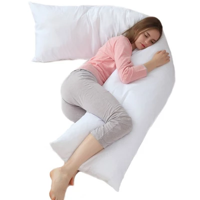 Cheer Collection Down Alternative 19" X 90" Extra Long Body Pillow With Zippered Cover 5 Cheer Collection Down Alternative 19" X 90" Extra Long Body Pillow With Zippered Cover - Image 5