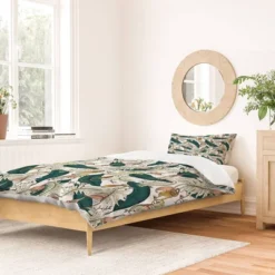 Holli Zollinger Orchid Garden Amora 100% Cotton Duvet Set - Deny Designs