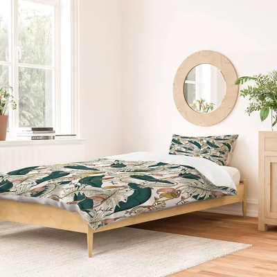 Holli Zollinger Orchid Garden Amora 100% Cotton Duvet Set - Deny Designs 1 Holli Zollinger Orchid Garden Amora 100% Cotton Duvet Set - Deny Designs