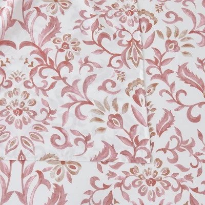 Great Bay Home Watercolor Floral Microfiber Wrinkle-Resistant Sheet Set 5 Great Bay Home Watercolor Floral Microfiber Wrinkle-Resistant Sheet Set - Image 5