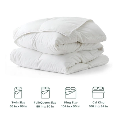 Peace Nest Lightweight & Medium Weight White Goose Feather Down Comforter 3 Peace Nest Lightweight & Medium Weight White Goose Feather Down Comforter - Image 3