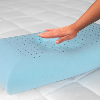 Merrick Lane Queen Size Ventilated Memory Foam Bed Pillow - Cool Gel Infused Memory Foam Pillow For Sleeping 10 Merrick Lane Queen Size Ventilated Memory Foam Bed Pillow - Cool Gel Infused Memory Foam Pillow For Sleeping - Image 10