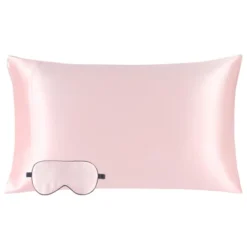 2 Pcs Standard Silk 350TC Gift Set Pillowcase And Eye Cover Pink - PiccoCasa -Bedding Store GUEST d9f4c77c c2d4 4c07 b546 99af7b290d32