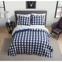 Lake House Plaid Reversible Quilt Set Blue - Eddie Bauer -Bedding Store GUEST da6d168c 00c5 41da a16f db45939f9914