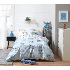 Saturday Park Disney Lilo & Stitch Watercolor Vibes 100% Organic Cotton Duvet Cover & Sham Set -Bedding Store GUEST e426595d 61f1 42d9 8c63 aa7764a2149b