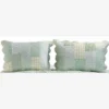 Juniper Geometric Patterns Pillow Sham King 20" X 36" Sage By Barefoot Bungalow