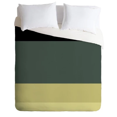 Colour Poems Contemporary Color Block V Duvet Set - Deny Designs 1 Colour Poems Contemporary Color Block V Duvet Set - Deny Designs