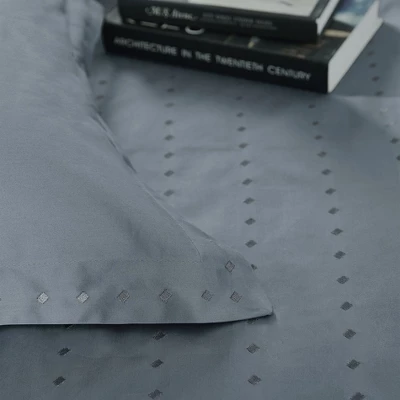 Modern Sateen Solid 200-Thread Count Casual Cotton 3-Piece Embroidered Transitional Duvet Cover Set With Matching Pillowshams By Blue Nile Mills 1 Modern Sateen Solid 200-Thread Count Casual Cotton 3-Piece Embroidered Transitional Duvet Cover Set With Matching Pillowshams By Blue Nile Mills