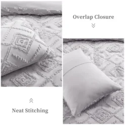 Cotton Chenille Duvet Cover Set, 3PCS Boho Geometric Chenille Clipped Jacquard Farmhouse Duvet Cover Set 7 Cotton Chenille Duvet Cover Set, 3PCS Boho Geometric Chenille Clipped Jacquard Farmhouse Duvet Cover Set -Bedding Store GUEST f134be61 5416 4089 8400 e3f9fe046882