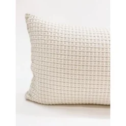 14x40 Down Cotton Waffle Weave Pillow - Anaya