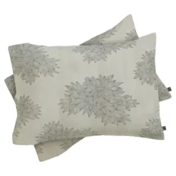 Iveta Abolina Beach Day Floral Pillow Sham Gray - Deny Designs® -Bedding Store GUEST f40ca869 f6f3 4dc6 8e90 c5dcb8ce1032