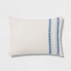 12pc Embroidered Fringe Stripe With Tassels Comforter & Sheet Bedding Set - Threshold™ -Bedding Store GUEST f444f6d2 0d0a 4207 b98a 71b4b6861496