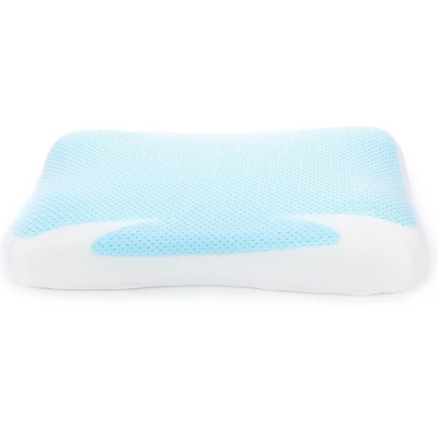 Cheer Collection Cooling Gel Memory Foam Pillow With Washable Cover - White 8 Cheer Collection Cooling Gel Memory Foam Pillow With Washable Cover - White - Image 8
