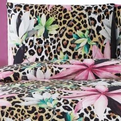Christian Siriano 3pc Tahiti Floral Duvet Cover Set Brown/Pink -Bedding Store GUEST f5e38c95 65d7 4b3f a78d a55d19be20dc