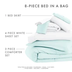 Essential Bed In A Bag Comforter Bedding Set, Ultra Soft, Machine Washable - Becky Cameron (8 Piece Set) -Bedding Store GUEST fff309a1 852b 45ea 8dcd b1b0f246671a
